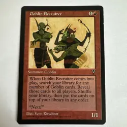MTG Goblin Recruiter Visions 80/167 Regular Uncommon NM - Image 1