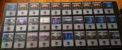 44x Foil Basic Land Swamp Magic The Gathering Card Lot /Used/ MTG /Assorted Sets - Image 1