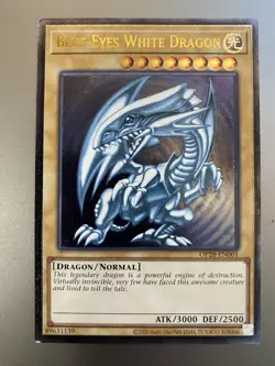 Blue-Eyes White Dragon - OP28-EN001 - Near Mint NM - Ultimate Rare - Unlimited - Image 1