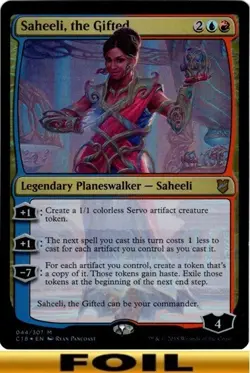 1x - Saheeli, the Gifted - FOIL - Commander 2018 - NM MTG - Image 1