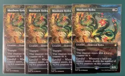 Mtg Moss-Born Hydra English Borderless Non-Foil Set Of 4 - Image 1