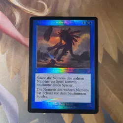 Mtg True-Name Nemesis German Foil Old Frame - Image 1