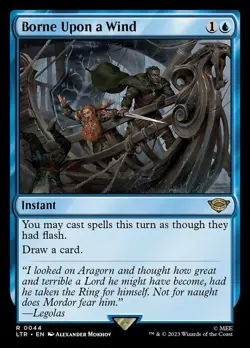 LTR BORNE UPON A WIND 1x Rare Lord of the Rings MTG NM - Image 1