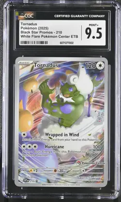 CGC 9.5 - Tornadus 210 SVP Pokemon Center Stamped - White Flare Pokemon ENGLISH - Image 1