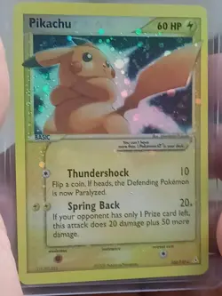 Affordable 2006 Pokemon Gold Star Pikachu Holo EX 104/110 NM+ FAN ART - Image 4