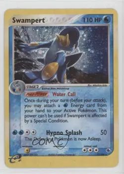 Swampert Holo Pokemon EX Ruby & Sapphire #13 2003 10cj - Image 1