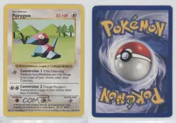 Porygon Shadowless Pokemon Base Set #39 1999 0s8s - Image 3