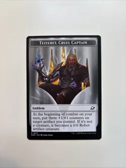 Tezzeret, Cruel Captain Emblem Edge of Eternities Regular, NM MTG Fast Shipping! - Image 1
