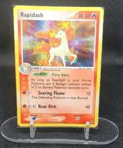 POKEMON TCG- Fire Red & Leaf Green 13/112 Rapidash Holo Rare - Image 1