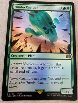 Jumbo Cactuar - #191 Foil - Final Fantasy - Mtg - Image 1