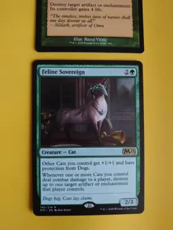 Feline Sovereign M21 Cat & Nature's Claim Magic the Gathering 2 Card. - Image 2