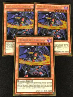 Yugioh Darkflare Dragon PGLD-EN040 GOLD X3 (LP) - Image 1