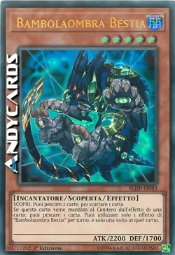 BAMBOLAOMBRA BESTIA • (Shaddoll Beast) • Ultra R • BLHR IT083 • 1Ed • YUGIOH! - Image 1