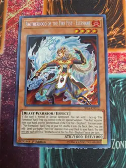 Yu-Gi-Oh! Brotherhood of the Fire Fist - Elephant FIGA-EN012 Secret 1st Ed NM - Image 1