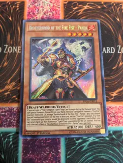 Yu-Gi-Oh! Brotherhood of the Fire Fist - Panda Fists FIGA-EN013 Secret 1st Ed NM - Image 1