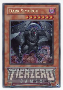 Yugioh Dark Simorgh SOVR-EN092 Secret Rare GD - Image 1