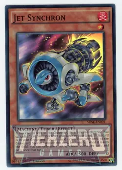 Yugioh Jet Synchron SDSE-EN001 Super Rare 1st Edition NM - Image 1
