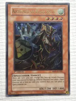 Yugioh - Alchemist of Black Spells ABPF-EN082 1st Edition Ultimate Rare HoloFoil - Image 1