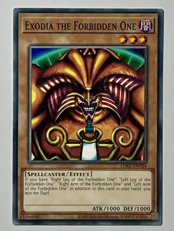 Exodia The Forbidden One (LP) Common Complete 5 Card Set LDK2-ENY04 05 06 07 08 - Image 2