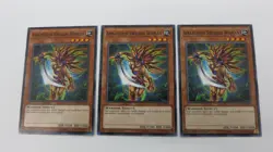 3x AMAZONESS SWORDS WOMAN MONSTER LEDU-EN013 1ST ED COMMON YUGIOH NM UNPLAYED - Image 1