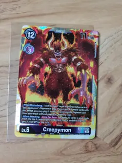 2020 Digimon Card Game. New Awakening Creepymon TB8-111 SEC. Pack Fresh. Holo - Image 1