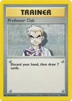Professor Oak 88/102 Base Set WOTC Pokemon EXC BUY 2 CARDS GET 1 FREE!! - Image 1