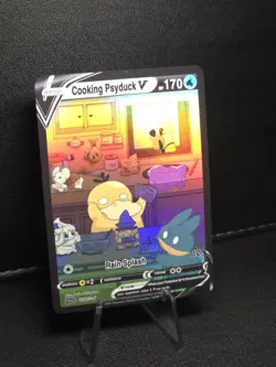 Pokemon Cooking Psyduck V Waifu Cute Doujin Ultra Rare Foil ACG Art Card - NM - Image 2