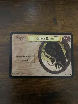 Harry Potter CCG Base Set Card 80/116 Curious Raven 2001 - Image 1