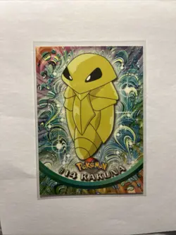 1999 Pokemon Topps Card Kakuna #14 TV Animation Series 1 Blue Logo NEAR MINT - Image 1