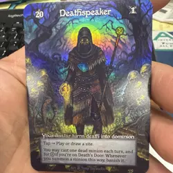 Avatar Deathspeaker Foil Beta Sorcery Card Contested Realm NM Condition - Image 1