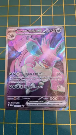 Pokemon TCG Team Rocket's Nidoking EX 216/182, Destined Rivals Ultra Rare Card - Image 1