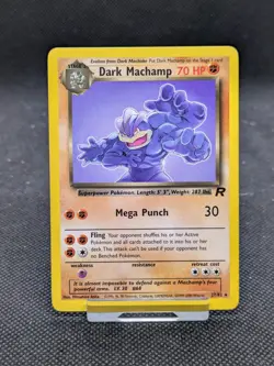 Pokemon Card Dark Machamp 27/82 Team Rocket Non Holo WOTC NM - Image 1