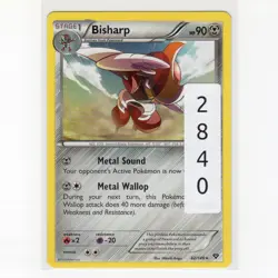Pokemon TCG Bisharp 82/146 XY Base Set Regular Rare Card EN-LP 2014 - Image 3