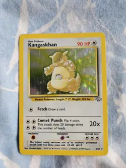 Kangaskhan HOLO 5/64 Jungle Set Original Rare Pokemon Card WOTC Unlimited TCG LP - Image 1