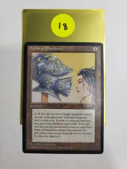MTG Helm of Obedience Alliances, Magic The Gathering LP/NM - Image 1