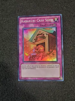 1X KARAKURI CASH SHED EXVC-EN074 SUPER 1ST NEAR MINT YUGIOH - Image 1