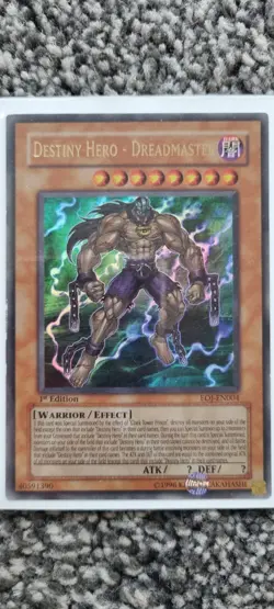 Destiny Hero - Dreadmaster - Yugioh TCC - Ultra Rare - LP - 1st Ed - Free UK P&P - Image 1