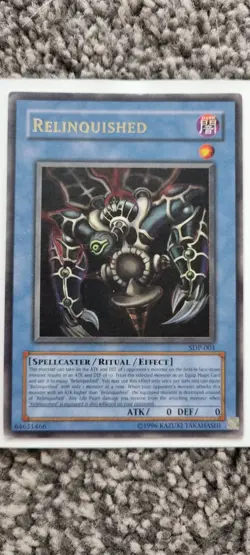 Relinquished - Yugioh TCC - Ultra Rare - LP - Unlimited Edition - Free UK P&P - Image 2