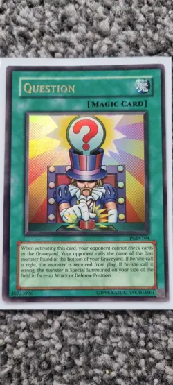 Question - Yugioh TCC - Ultra Rare - LP - Unlimited Edition - Free UK P&P - Image 2