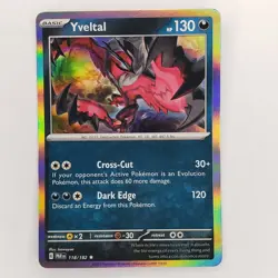 Yveltal - 118/182 Paradox Rift Reverse Holo Rare Pokemon - NM - Image 1