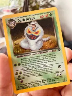 Dark Arbok Vintage Pokemon Card 2/82 Team Rocket Set Holo Rare Near Mint - Image 1