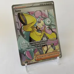 Iono 254/193 Paldea Evolved Full Art Trainer Ultra Rare Pokemon TCG NM+ - Image 3