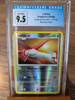 2008 Pokemon Great Encounters Latias Reverse Holo #22 CGC Gem Mint 9.5/10 - Image 1