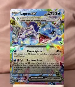 Lapras ex Tera Double Rare Holo 032/142 Pokemon Stellar Crown NM - Image 1