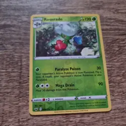 Pokemon -roserade Sword & Shield Base set reverse Holo rare 004/202 - Image 1