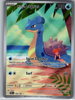 Misty's Lapras 194/182 - Pokemon SV10: Destined Rivals - Illustration Rare (NM) - Image 1