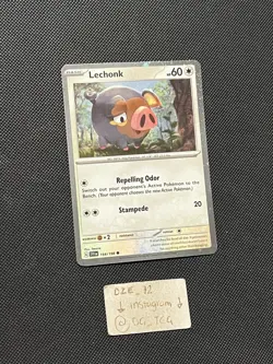 Pokemon Scarlet & Violet PROMO - Lechonk - 154/162 - COSMOS Holo Rare - M/NM - Image 3