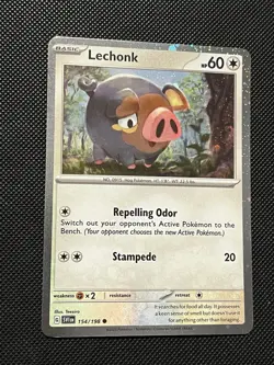 Pokemon Scarlet & Violet PROMO - Lechonk - 154/162 - COSMOS Holo Rare - M/NM - Image 5