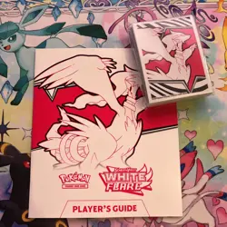 Pokemon TCG White Flare Etb Players Guide and Sleeves New Sealed - Image 1