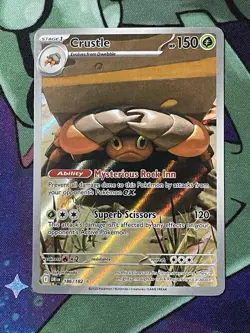 Crustle 186/182 Destined Rivals Pokemon Pokemon TCG Illustration Rare IR - Image 1